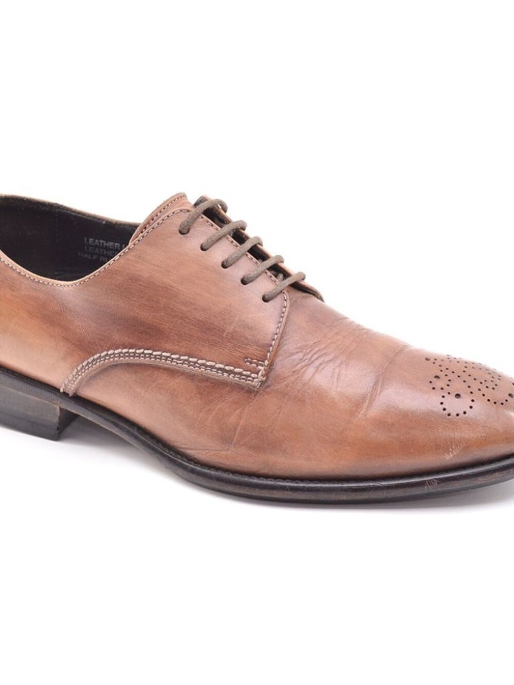 Men Calzoleria Toscana Hand Made Brogue Oxfords 40 - Picture 4 of 9
